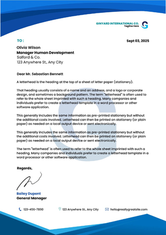 Letter Heads (2000 Pcs)